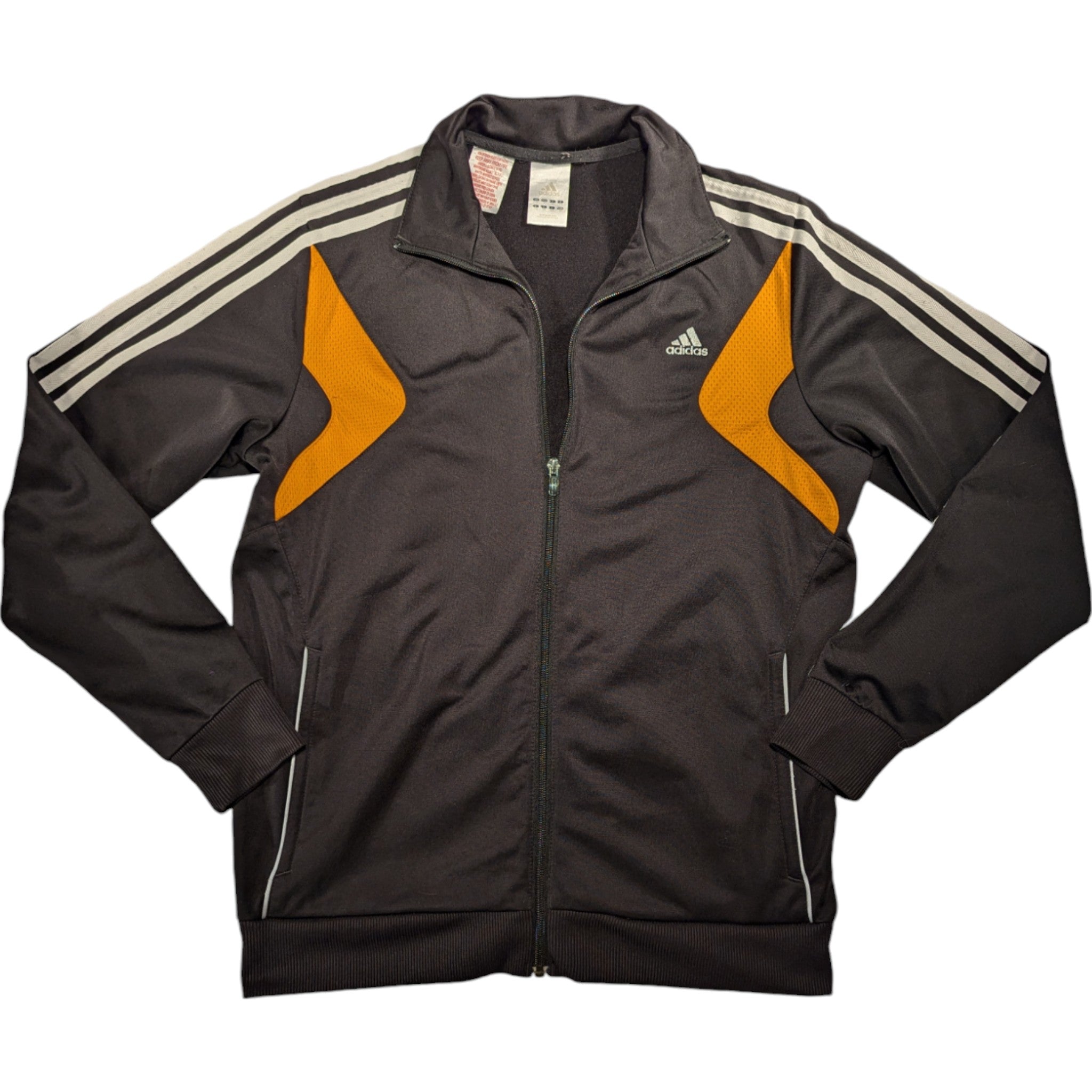 Adidas y2k Trainingsjacke schwarz orange Oldschool Vintage Gr.M Marlz Vintage Store